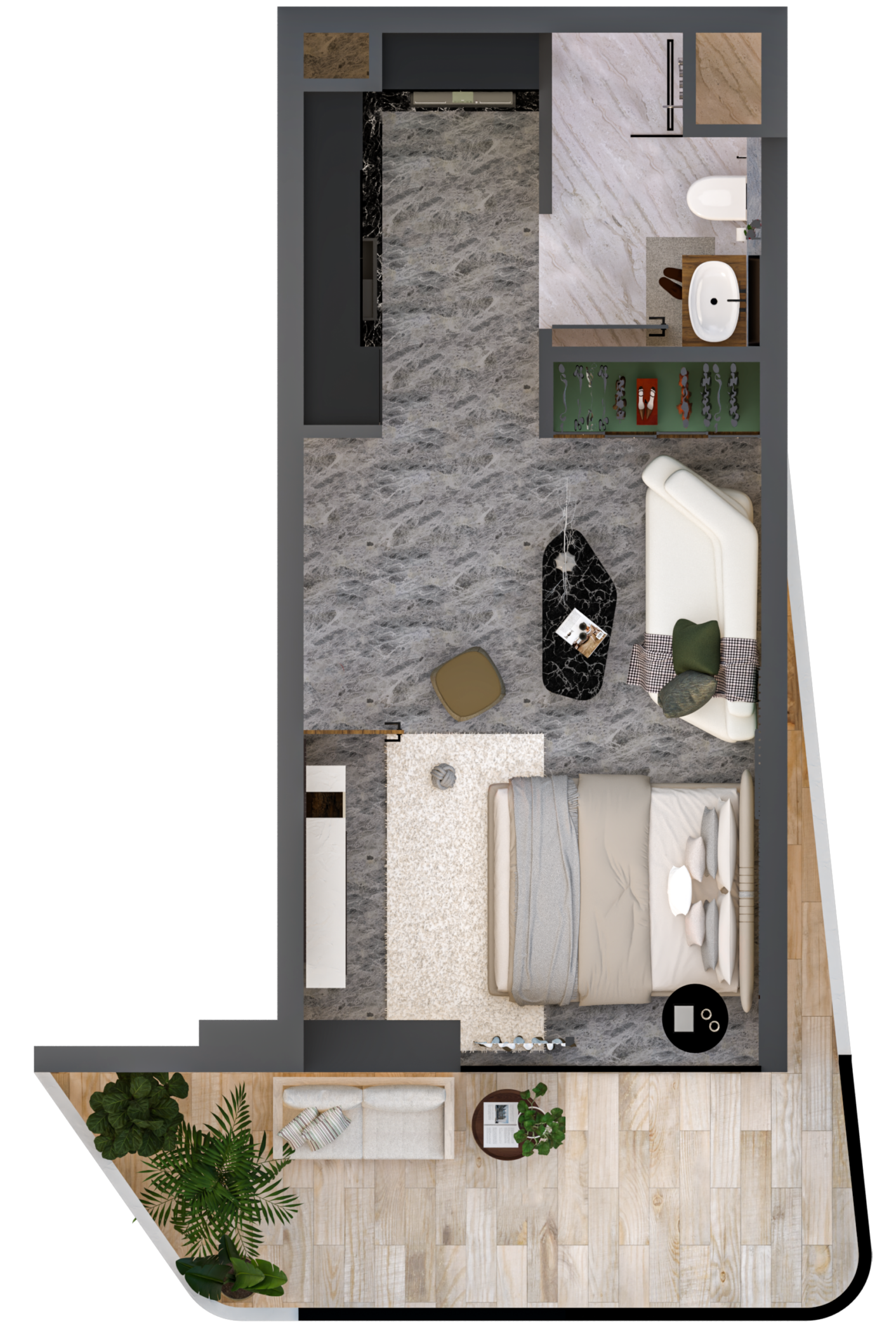 Élanora - Studio Floor Plan